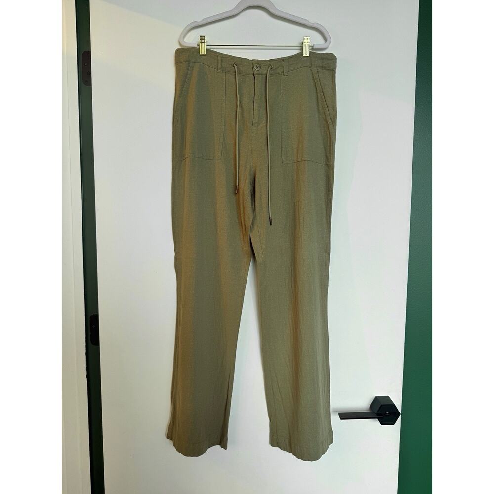 Sanctuary Sunset Linen Blend Pants in Trail Green - Size 30 - Picture 5 of 12